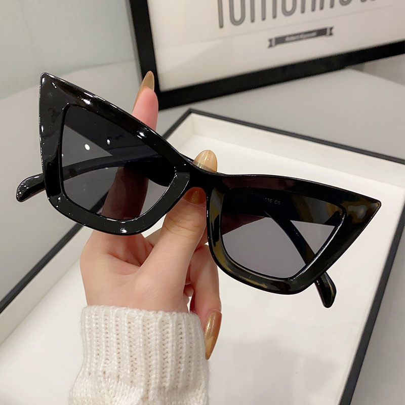 Sunglasses Cat Eye - Nowe Duże Kwadratowe Okulary Przeciwsłoneczne Vintage