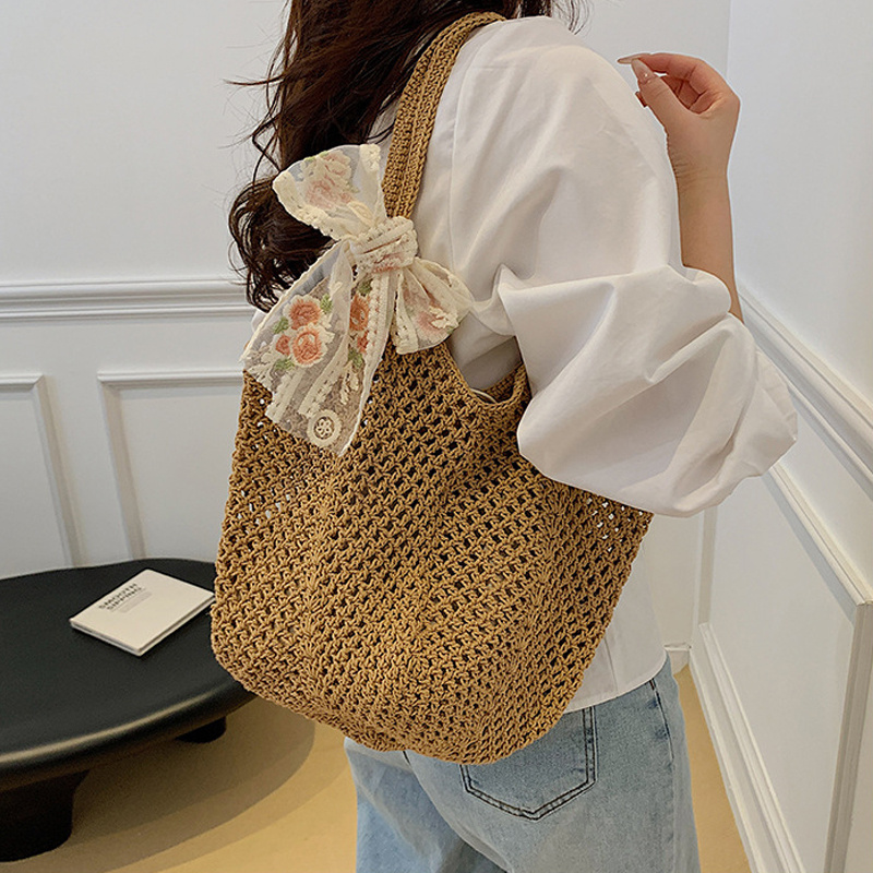 Letnie koronkowe torby typu to – Crochet Bag Raffia recenzja i cena