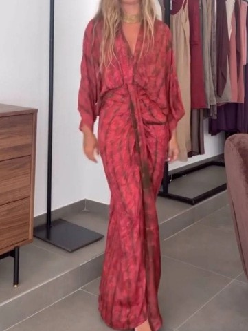 Letnia Sukienka Damska Lniana  – Linen Dress Wrap recenzja i cena