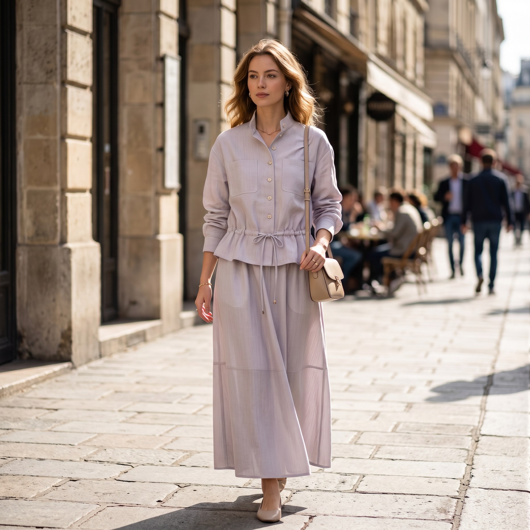 Damska spódnica w jednolitym k – Midi Skirt Floral recenzja i cena