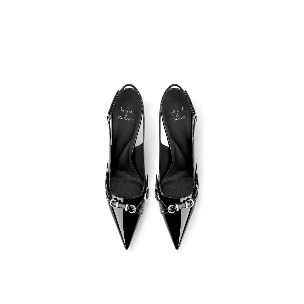 Modne czarne sandały damskie z – Sandal Strappy Heeled recenzja i cena