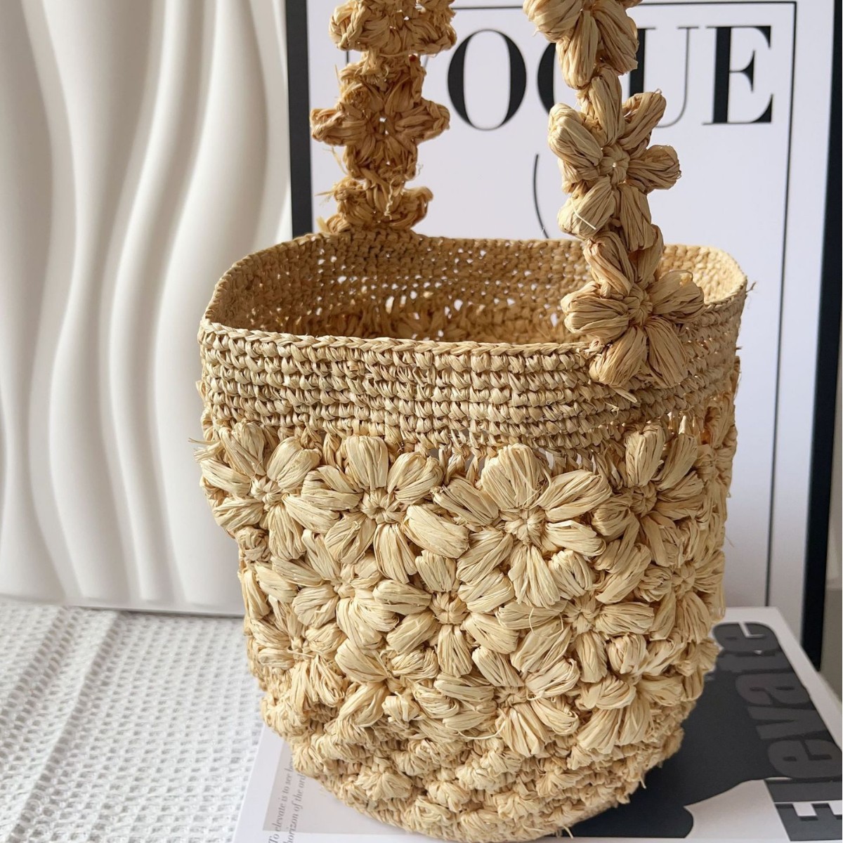 Damska letnia torba typu bucke – Crochet Bag Raffia recenzja i cena