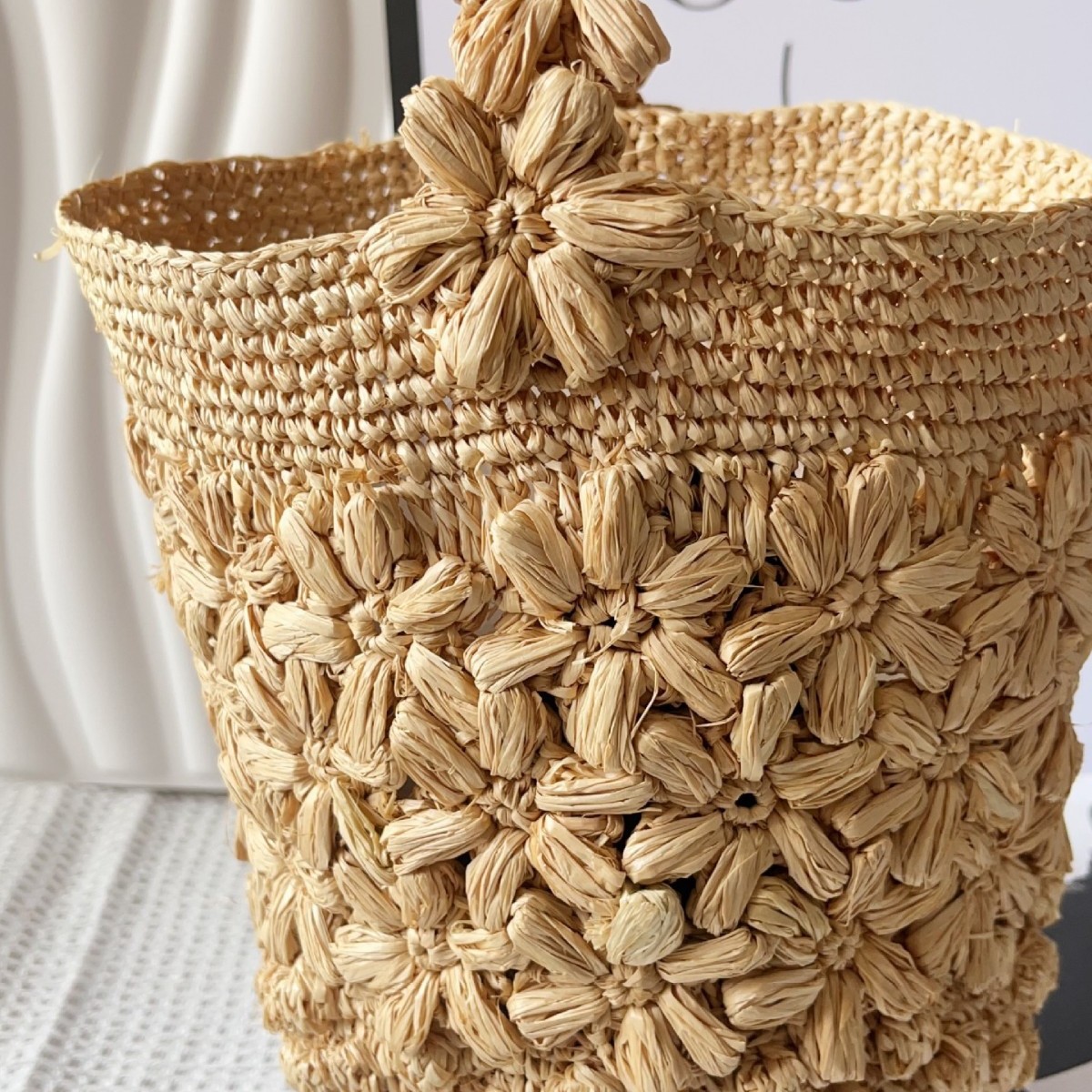Damska letnia torba typu bucke – Crochet Bag Raffia recenzja i cena